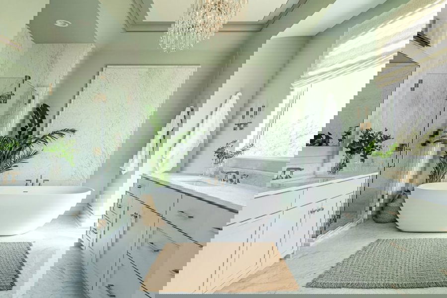 Luxury bathroom renovation by Custom Perfection Southampton